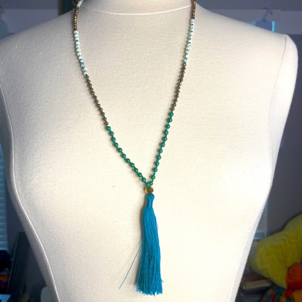 Bohemian Beaded Pendant Necklace‎